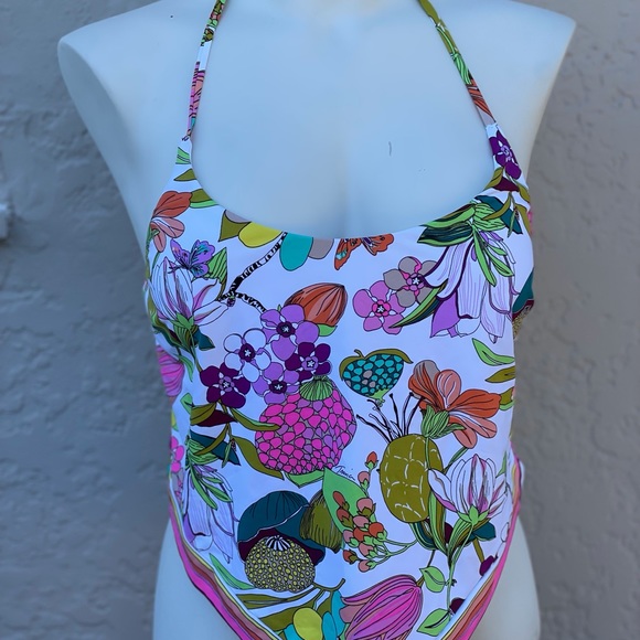 Trina Turk Botanical Handkerchief Tankini floral - Picture 13 of 14